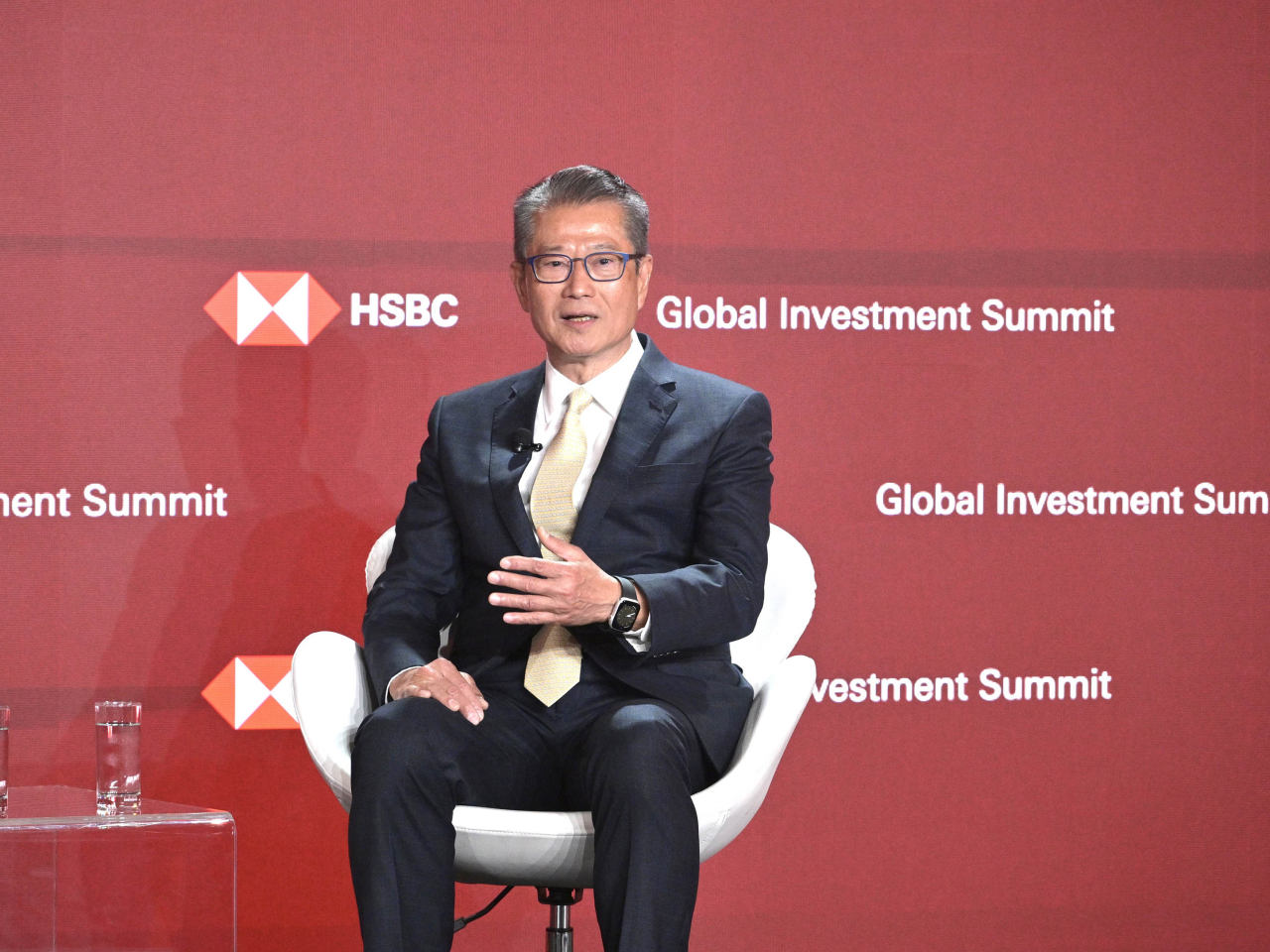 陳茂波出席滙豐全球投資峰會2026。（財政司司長辦公室）
