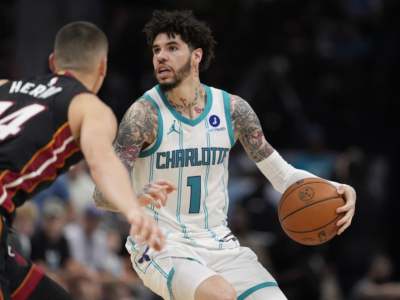 LaMelo Ball's 30 points moved Charlotte a step closer to clinching their first playoff berth in a decade. Photo: Reuters