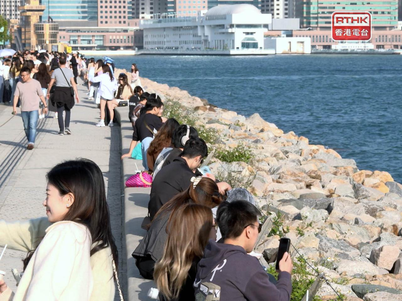 旅發局表示，累計今年首季訪港旅客量錄得1431萬人次，按年增17%。（港台圖片）