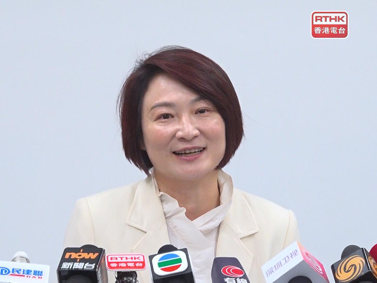 李慧琼表示，立法會積極參與特區政府正制定的香港首份五年規劃，在不同層面收集民意。（港台圖片）