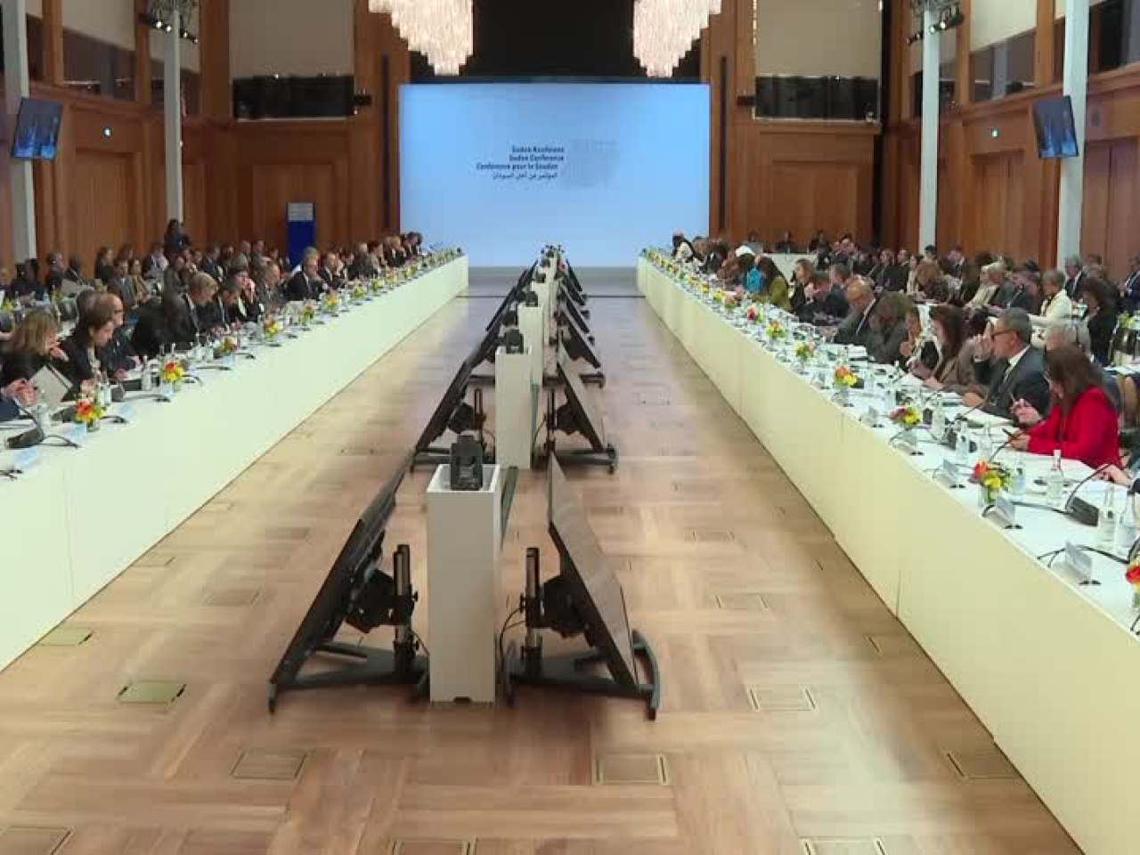 The Berlin meeting brought together governments, aid agencies and civil society groups. Photo: Reuters