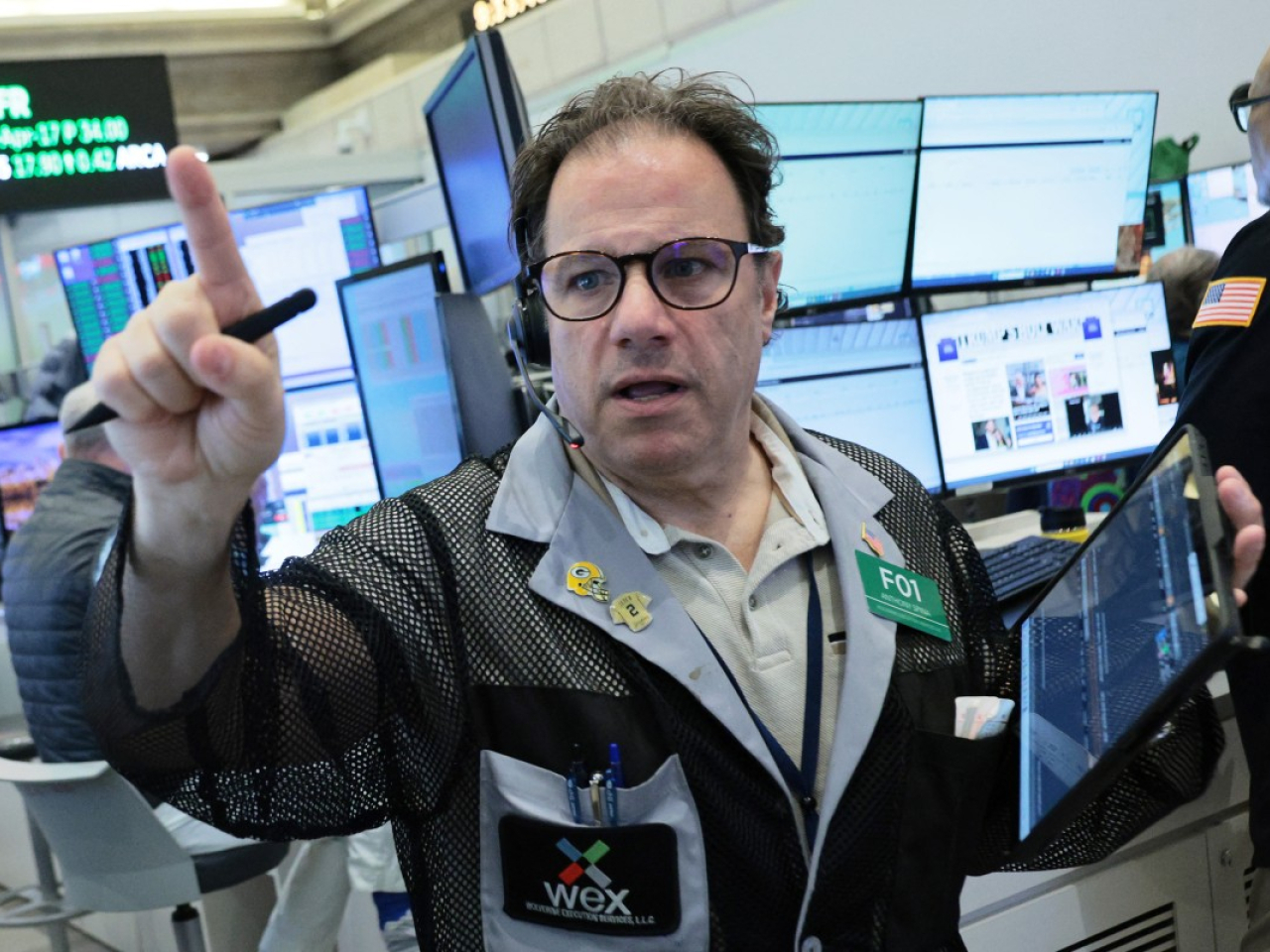 納斯達克指數和標準普爾500指數都創新高，大型科技股多數造好。（法新社資料圖片）