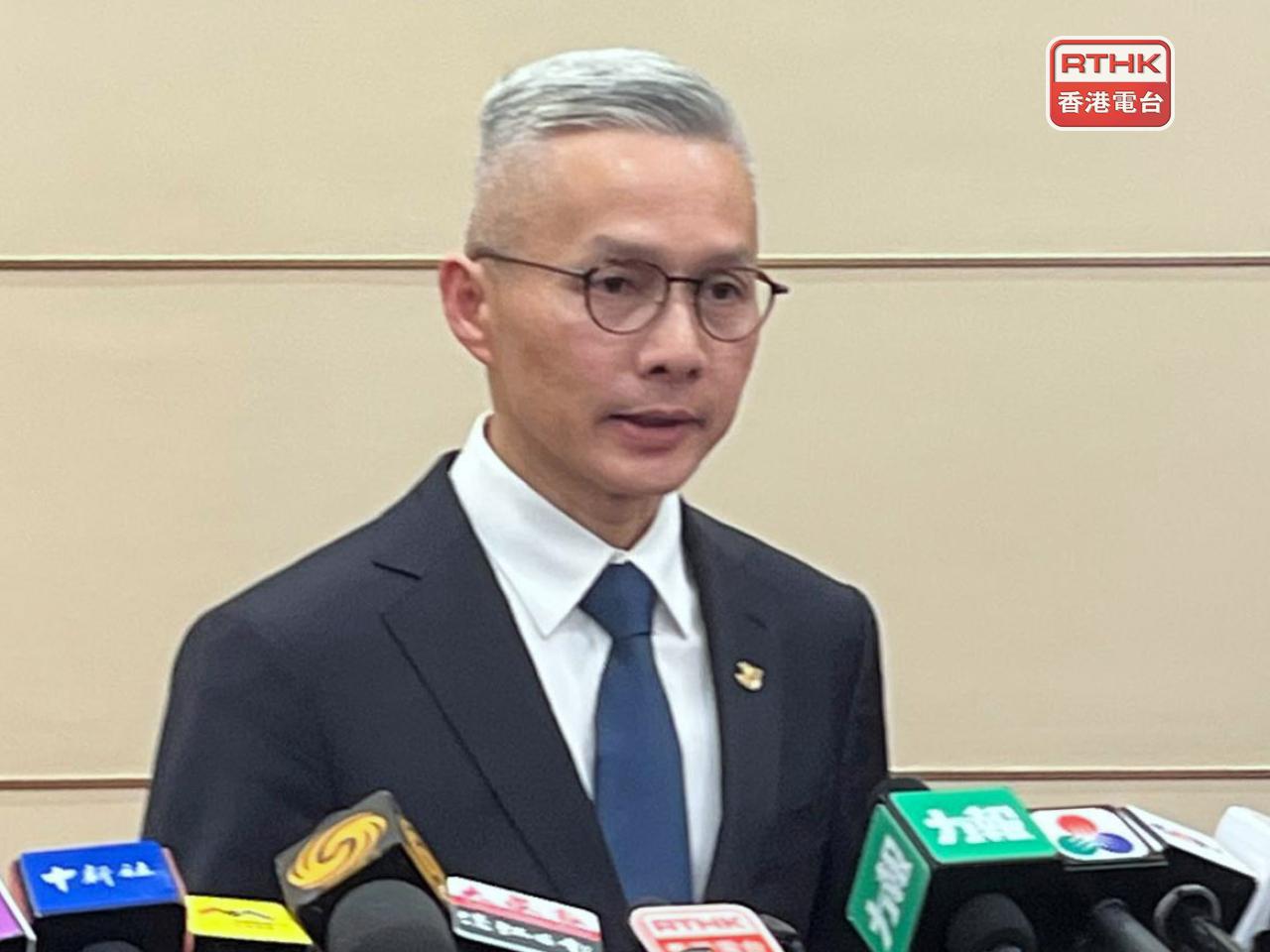 戴建業稱，未來將一如既往關心、配合，支持行政長官和特區政府依法施政。（港台圖片）