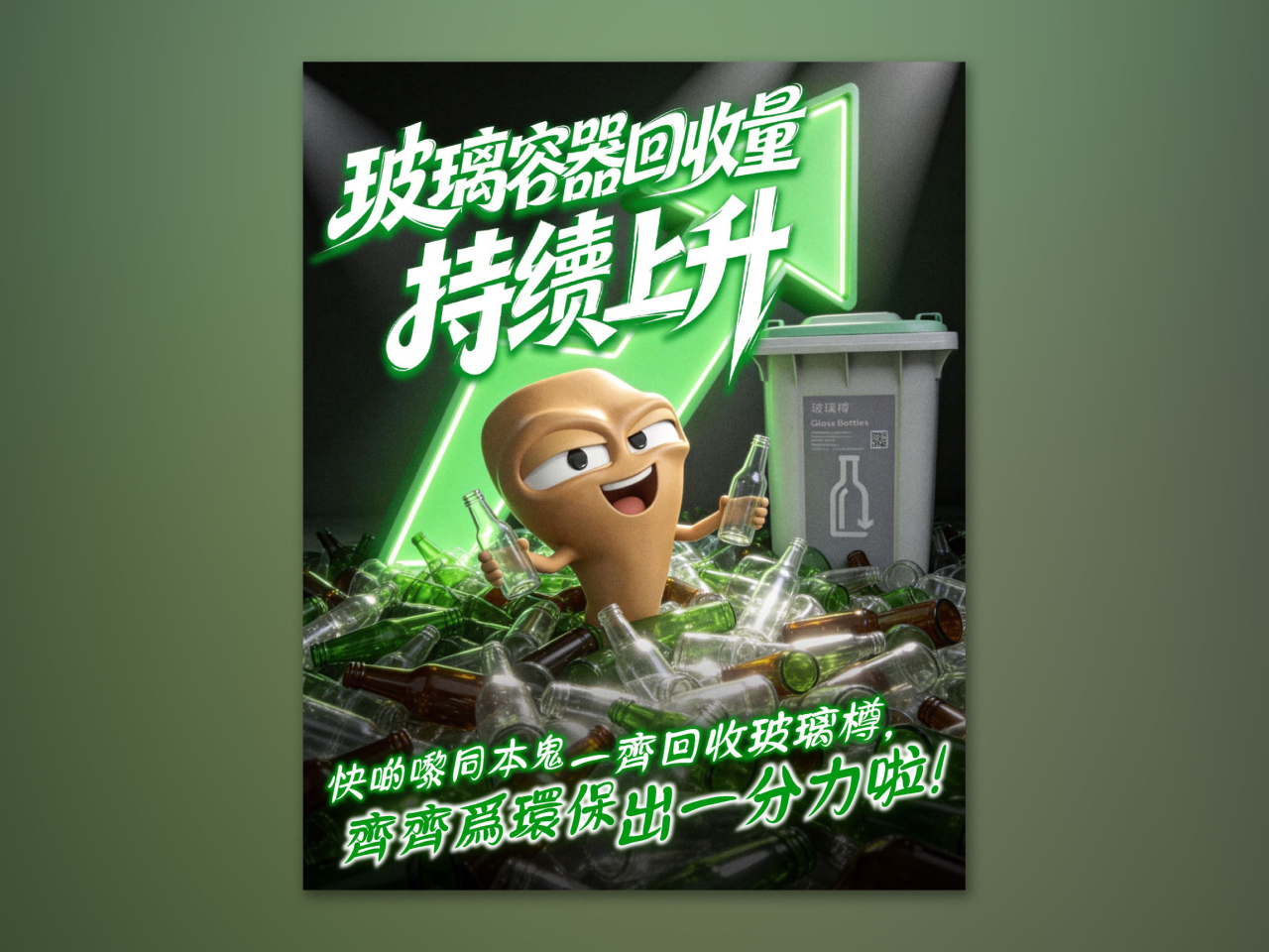 環保署表示，玻璃飲料容器的回收率在推行生產者責任計劃後顯著提升。（環境保護署社交網站圖片）