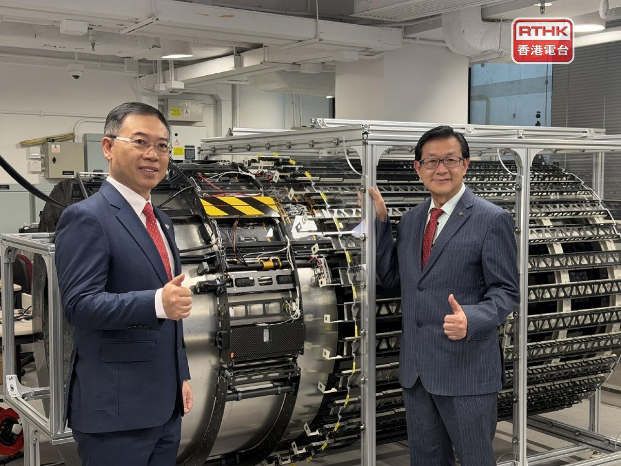 The robot is being used to inspect generators at CLP. Photo: RTHK