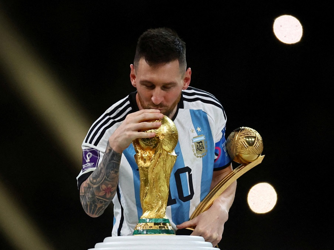Lionel Messi is set to play in his sixth World Cup when Argentina start their title defence in the summer. File photo: Reuters