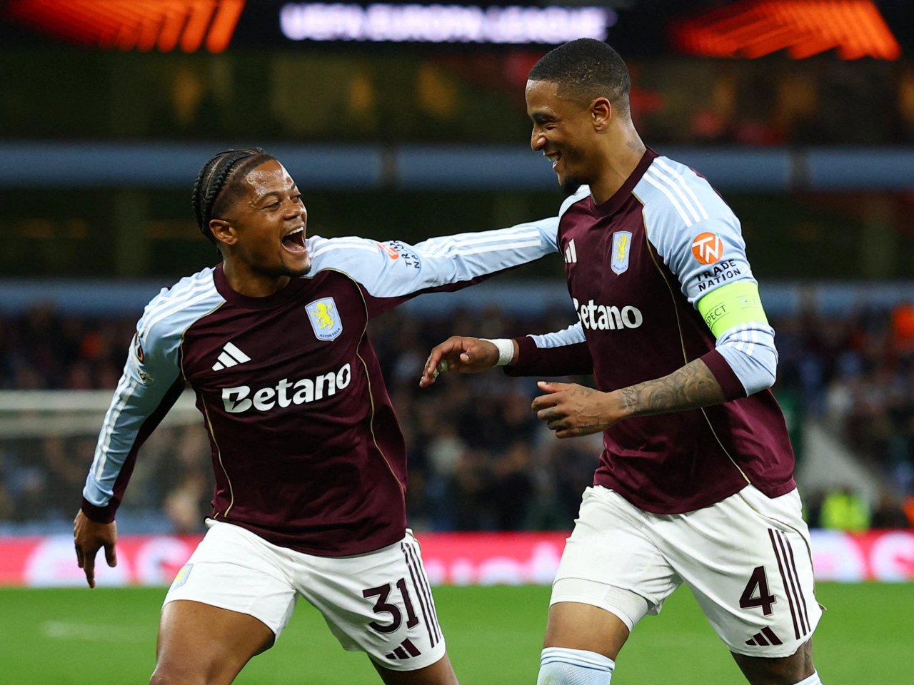 Villa romped to a 4-0 home victory over Bologna to progress 7-1 on aggregate. Photo: Reuters