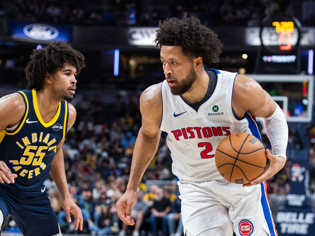 Detroit's Cade Cunningham had led his squad to the East's top seed before being sidelined with a collapsed lung in March. Photo: Reuters