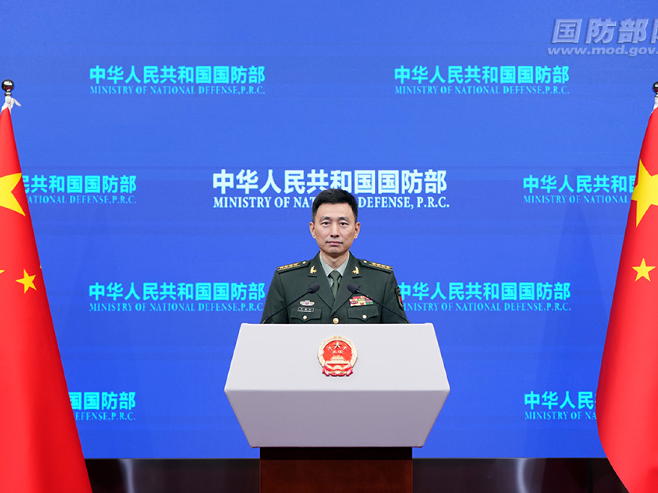 張曉剛表示，中方敦促日方停止倒行逆施，同軍國主義徹底切割，否則只會失信於亞洲鄰國和國際社會。（國防部網站）