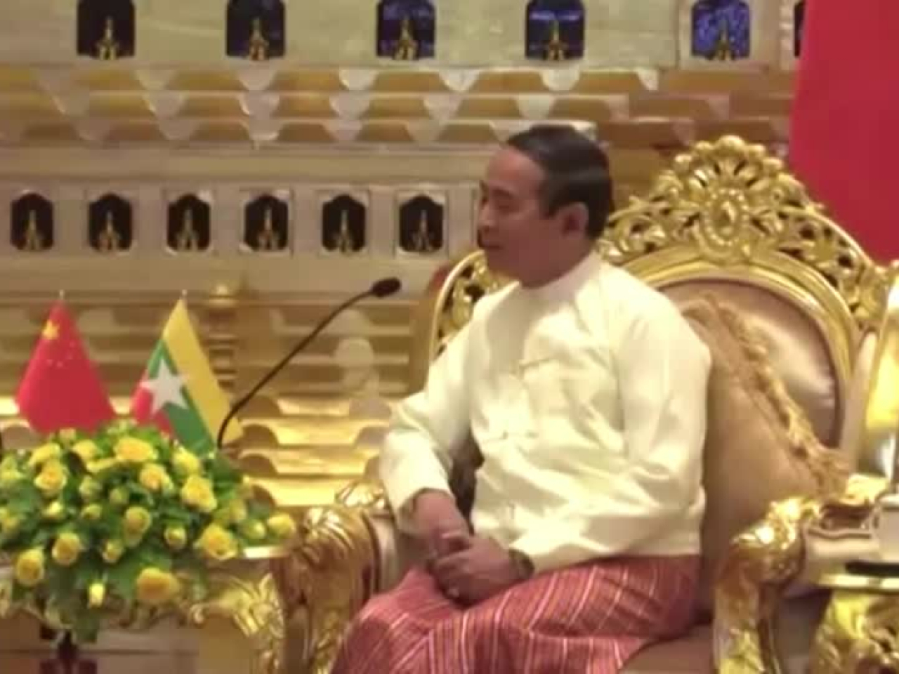 緬甸前總統溫敏獲特赦。（路透社資料圖片）