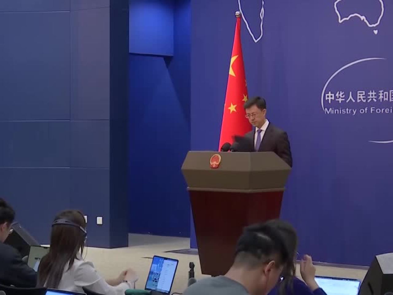 郭嘉昆表示，中方已向日方提出強烈抗議。（路透社資料圖片）