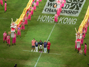 Dragons, robots light up HK Sevens opening ceremony