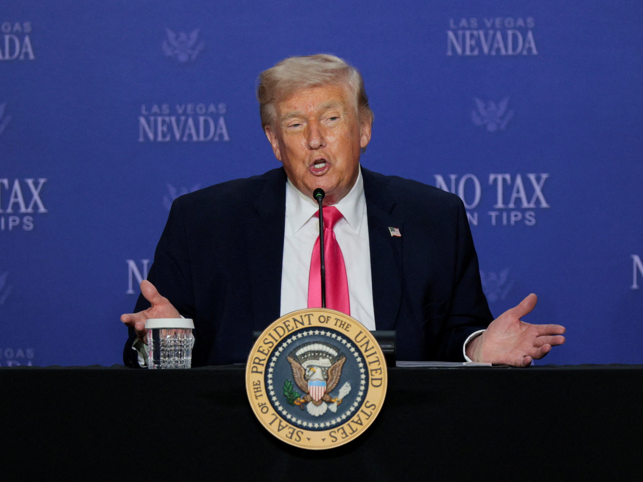 特朗普表示，美國和伊朗的談判預計將於本周末舉行。（路透社資料圖片）