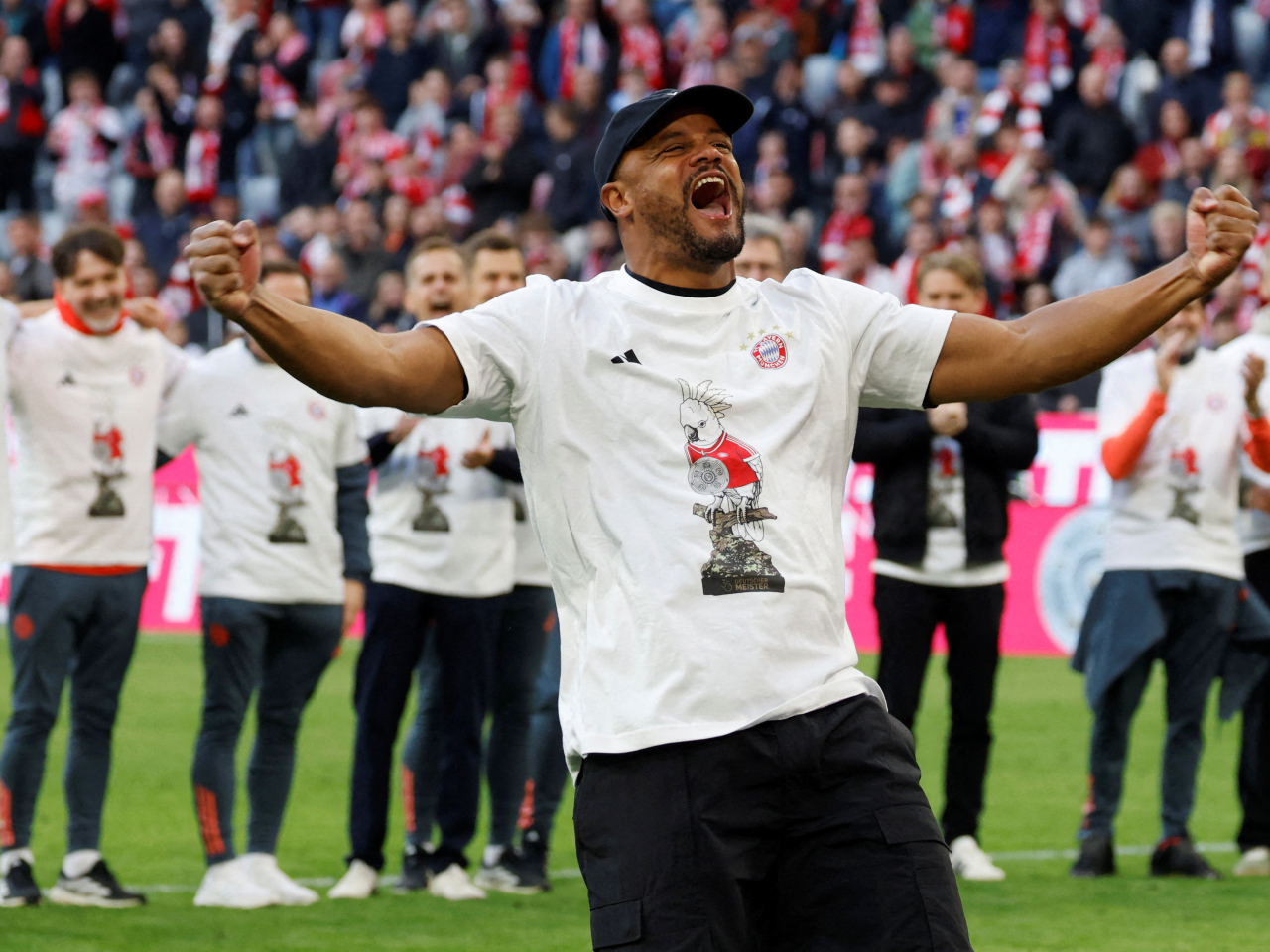 Vincent Kompany has delivered Bundesliga titles in both of his seasons as Bayern head coach. Photo: Reuters