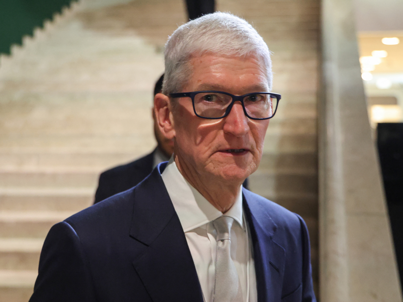 蘋果公司宣布，行政總裁庫克9月1日起轉任董事會執行主席。（法新社資料圖片）