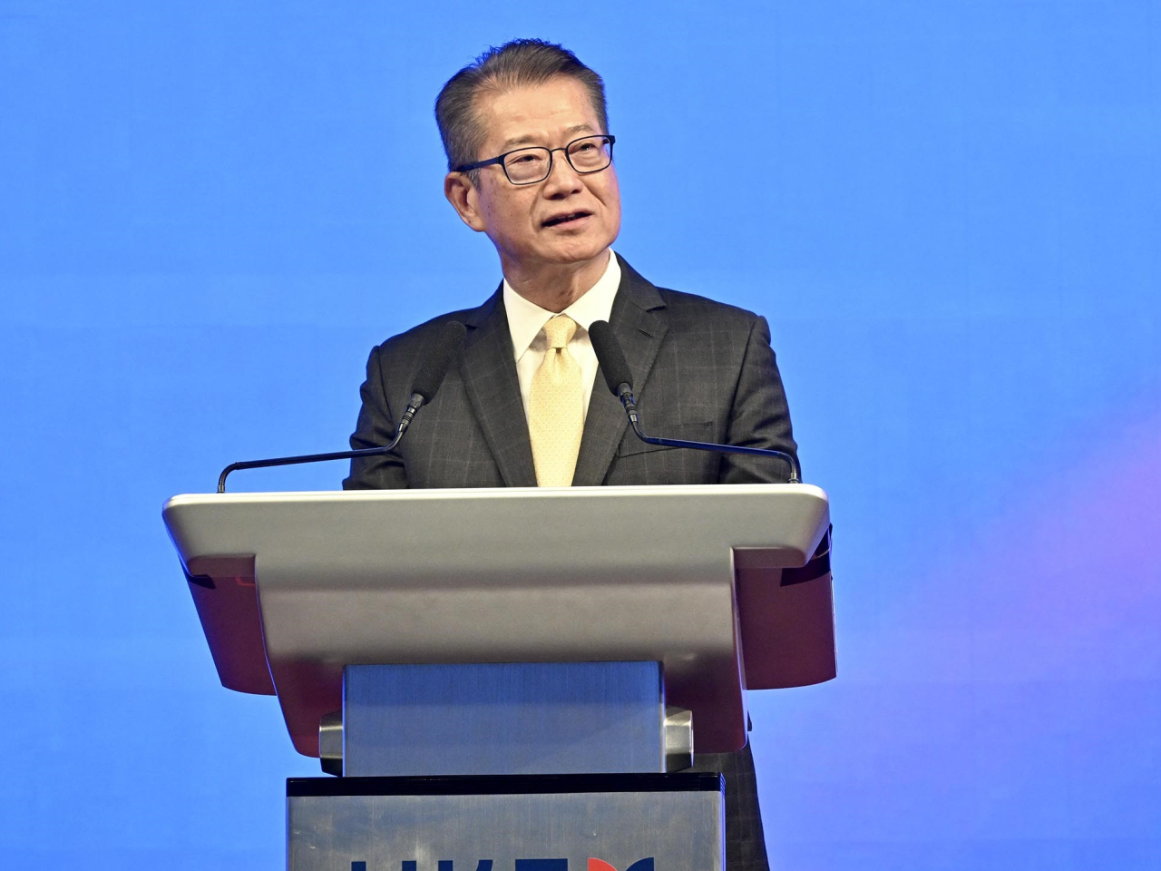 陳茂波稱發展國際黃金交易市場是鞏固和提升香港國際金融、貿易和航運中心重要一步。（政府新聞處）