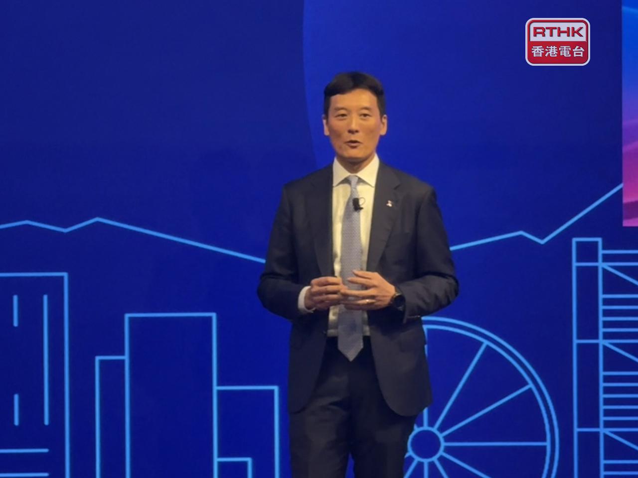 余學勤稱未來幾年將推出領航星衍生產品平台，相信有助進一步拓寬產品選擇。（趙嘉駿攝）