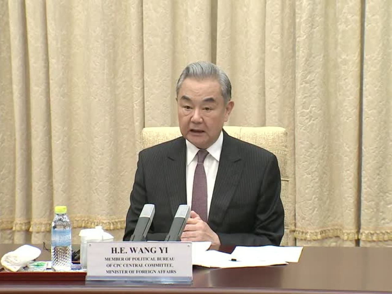 王毅出席在北京舉行的全球共享發展行動論壇。（路透社資料圖片）