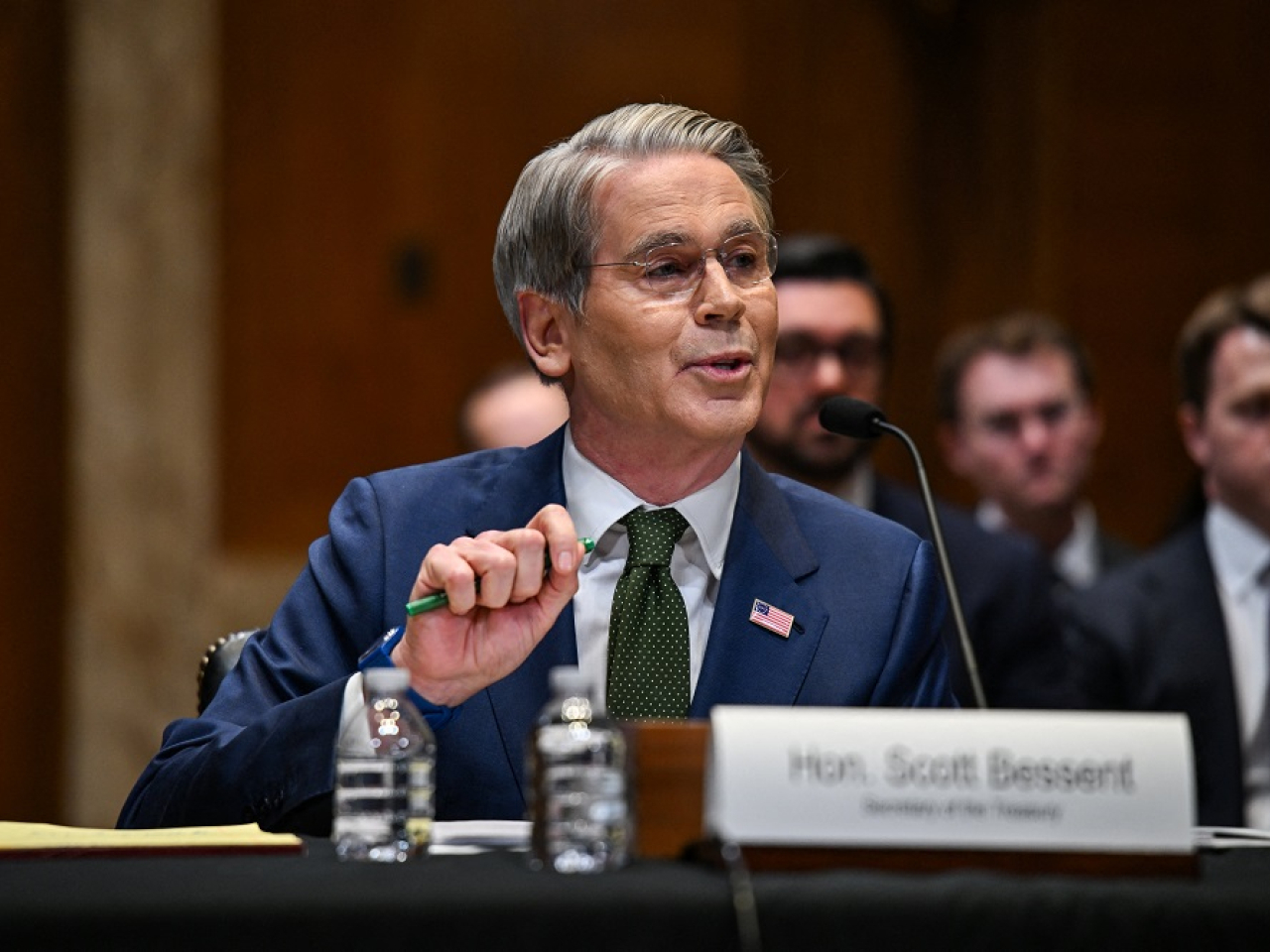 US Treasury Secretary Scott Bessent says currency swap lines would ⁠maintain order and prevent the sale of US assets in a disorderly way. Photo: Reuters