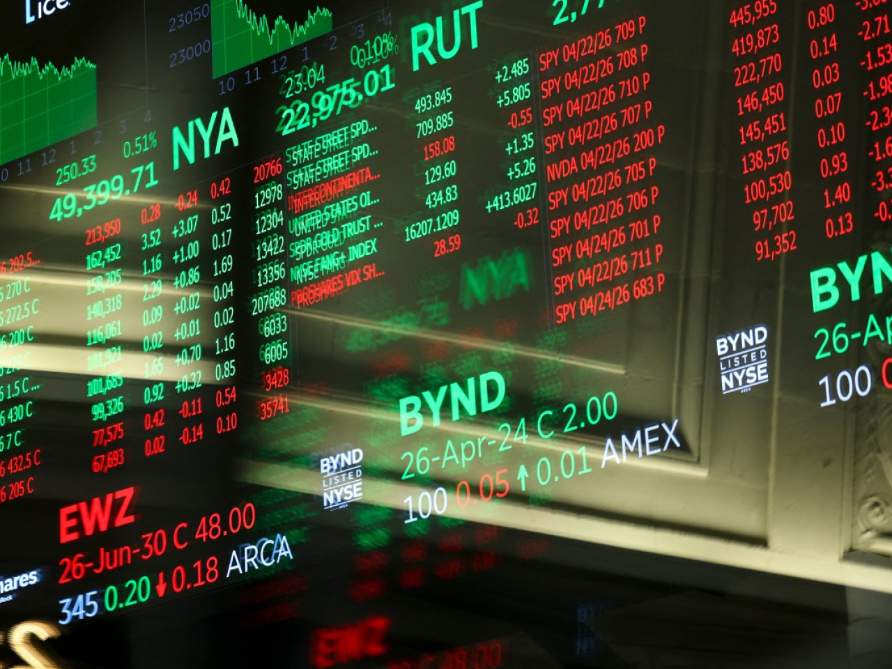 納斯達克指數和標準普爾500指數都創收市新高。（法新社）