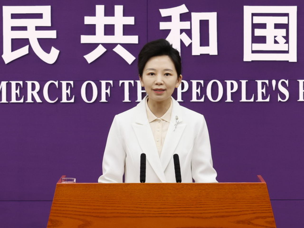 何咏前表示，中方一貫反對任何形式單邊加徵關稅措施。(商務部網站圖片)