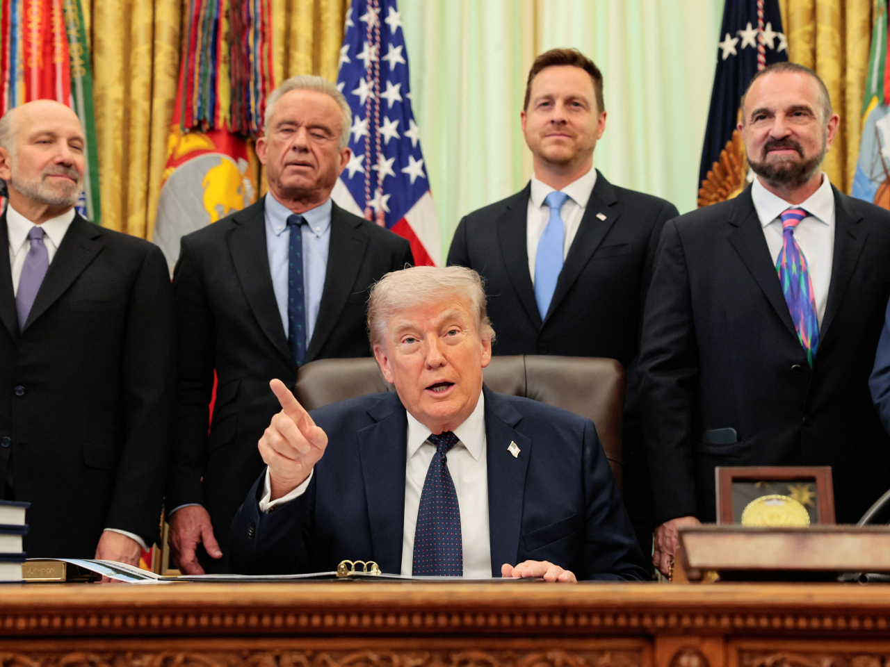 特朗普表示，不會在對伊戰事中使用核武。（路透社）