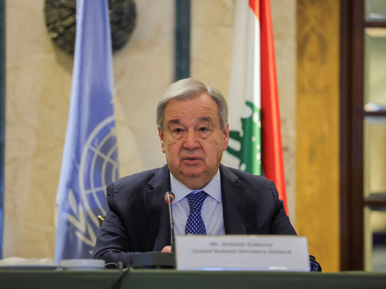 古特雷斯歡迎以色列與黎巴嫩的停火延長三周。（路透社資料圖片）