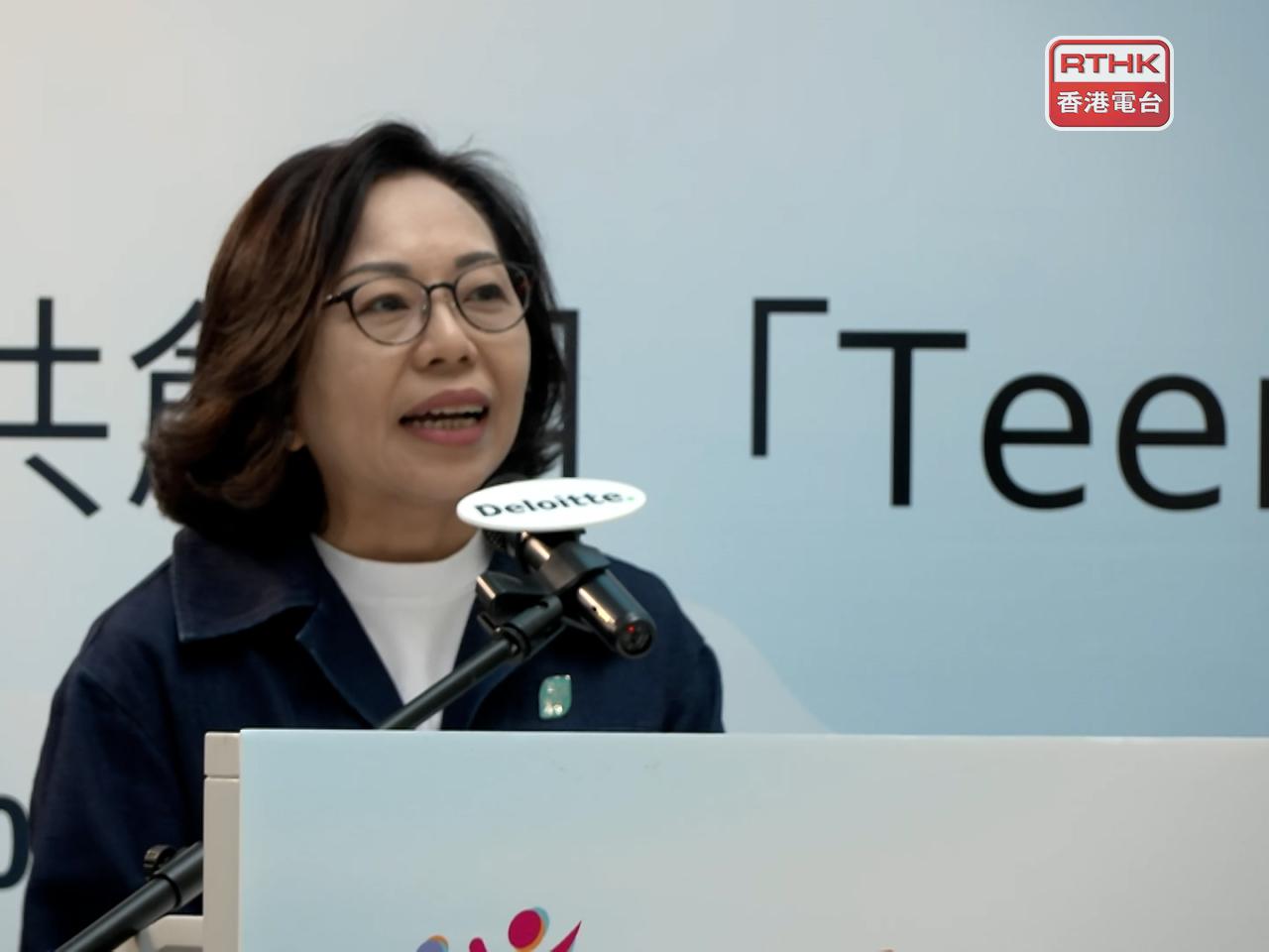 麥美娟表示，政府將制定香港首份五年規劃，民青局將諮詢不同持份者及青年意見。（廖漢榮攝）