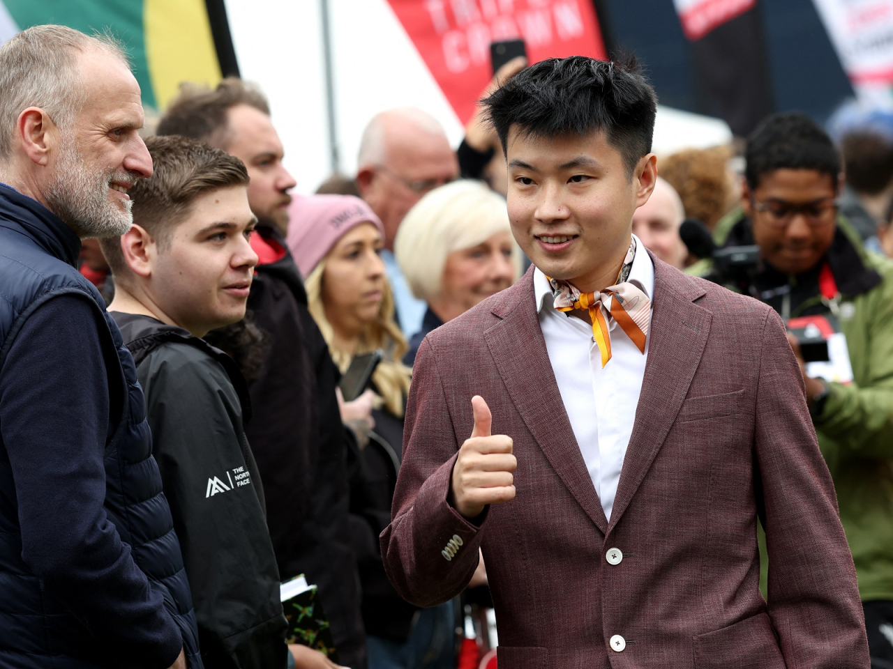 Zhao Xintong downed compatriot Ding Junhui to advance to the quarter-finals of the World Snooker Championship. File photo: AFP