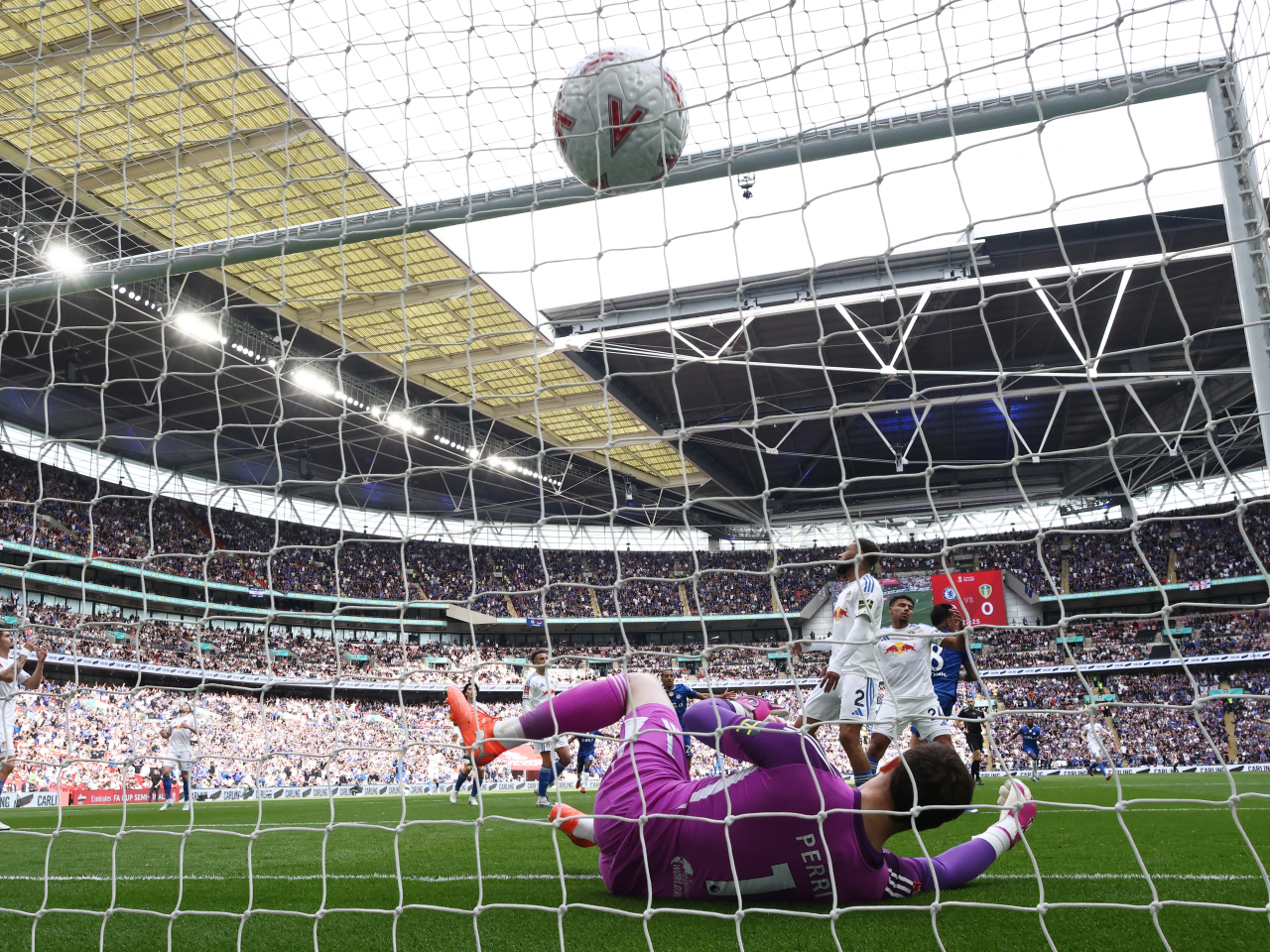 安素費蘭迪斯頂入全場唯一入球。（路透社）