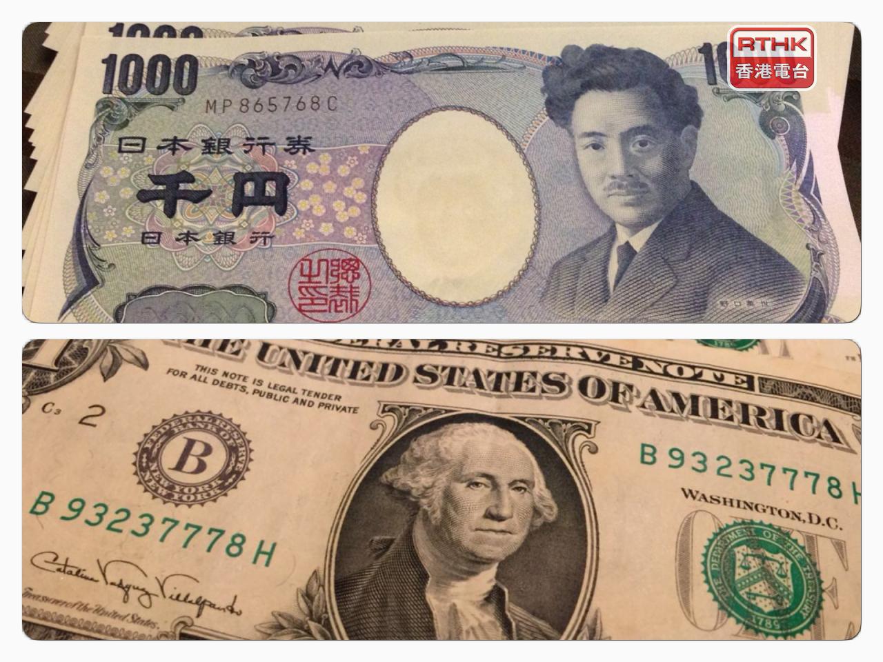 美元指數偏軟，美元兌日圓持平在159.39日圓。市場預計日本央行今日會維持利率不變。（港台圖片）