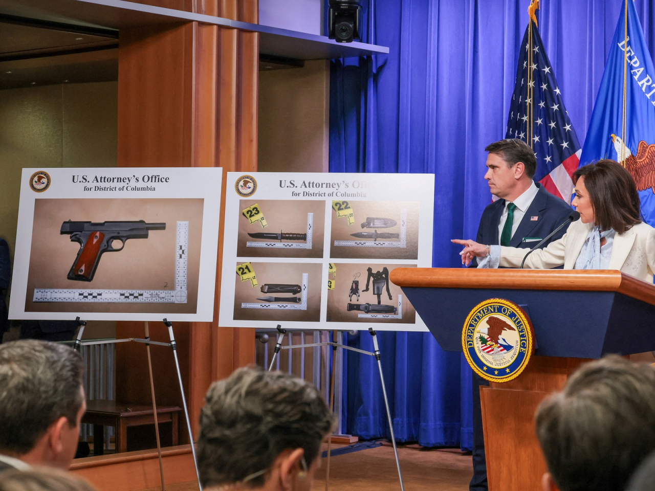 US Attorney for the District of Columbia Jeanine Pirro said the suspect was carrying multiple weapons when he allegedly attempted to assassinate US President Donald Trump. Photo: Reuters