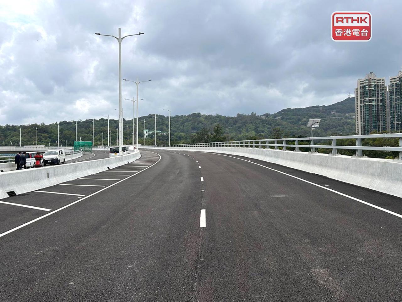 粉嶺繞道東段將於5月3日通車。（林漢山攝）