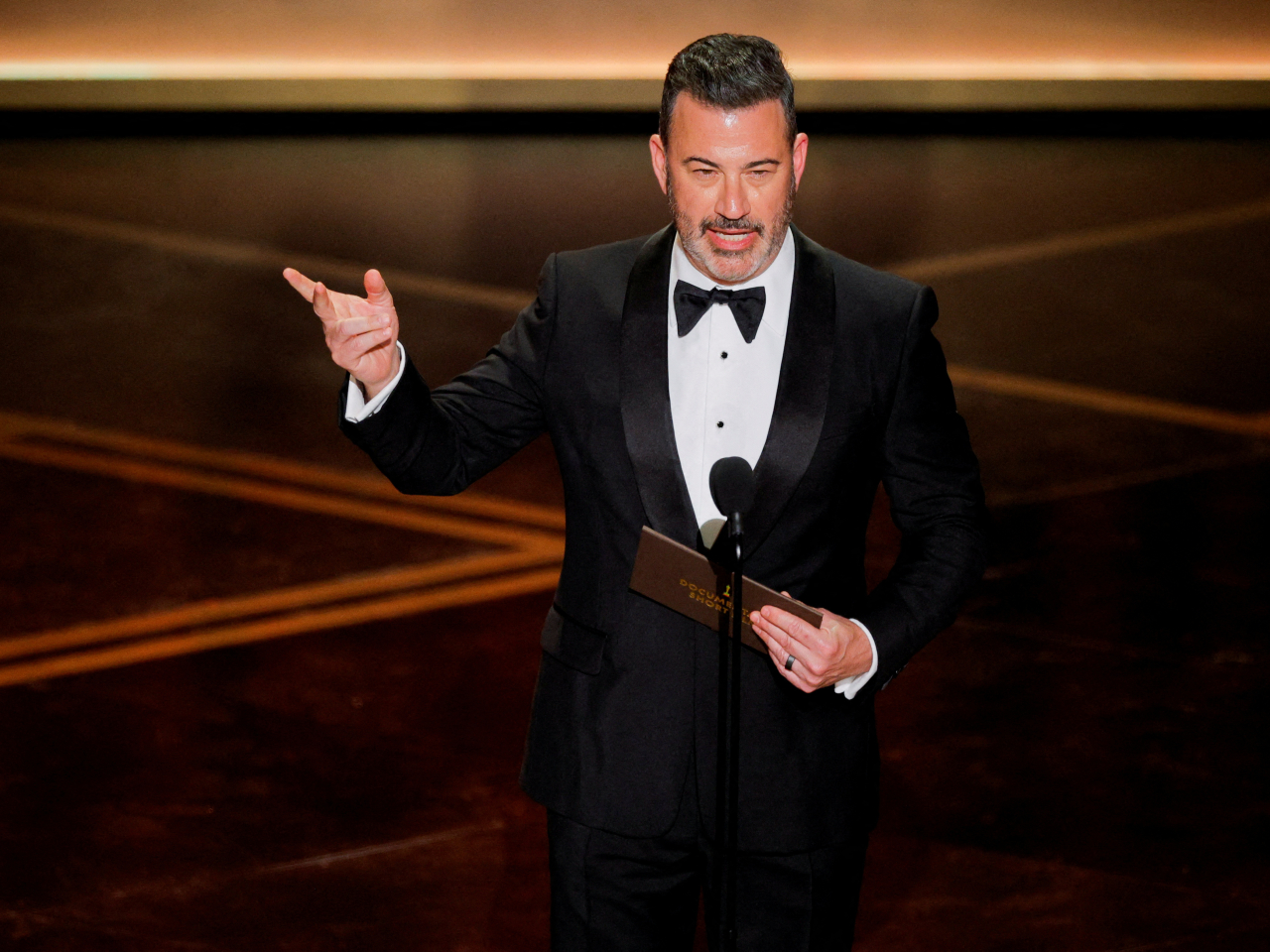 Jimmy Kimmel says Melania Trump should have a ⁠conversation with her husband about hateful and violent rhetoric first. File photo: Reuters