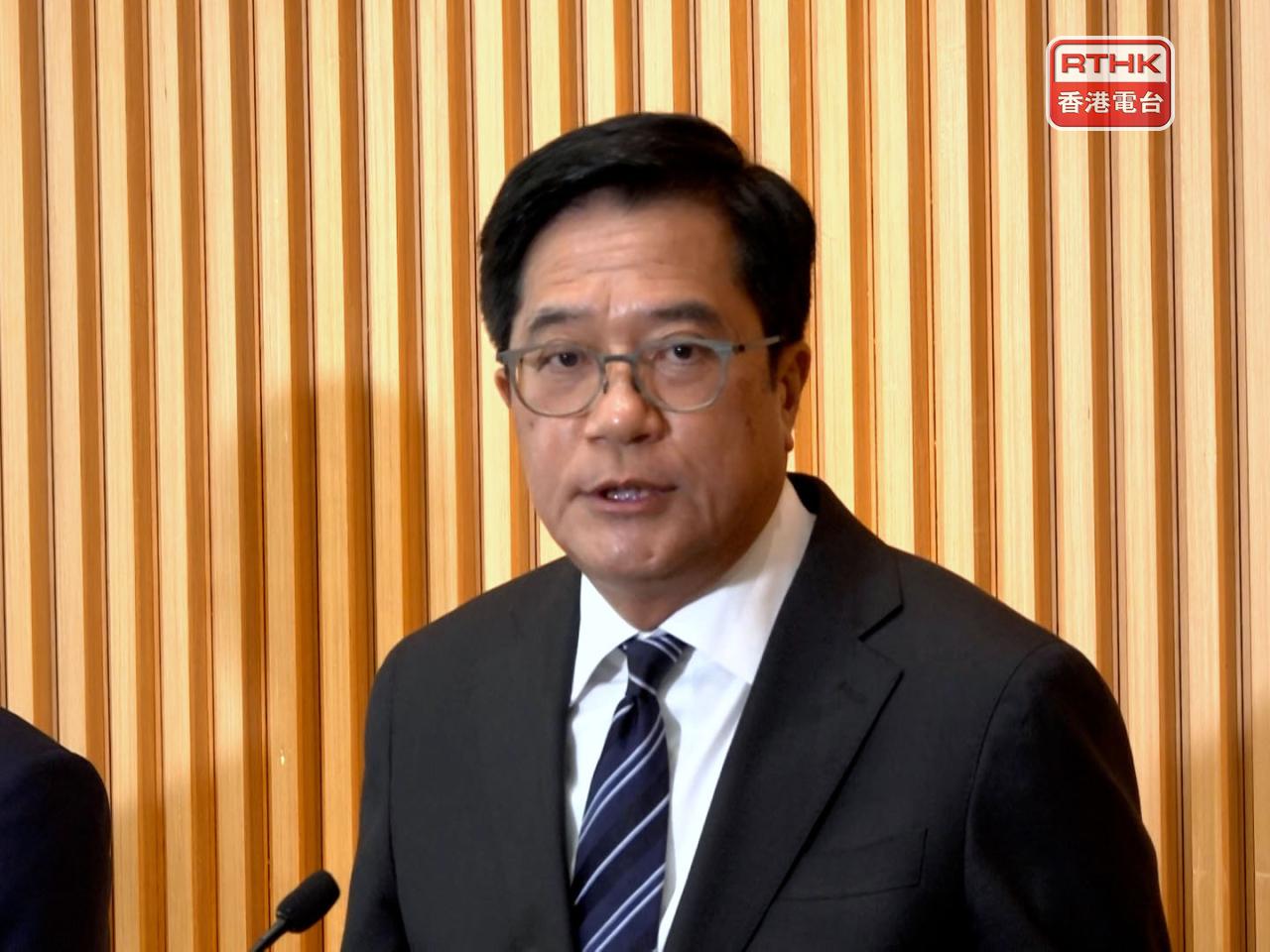 黃偉綸表示，業主對加入長遠居住安排初步顯示高度共識。（孔令輝攝）