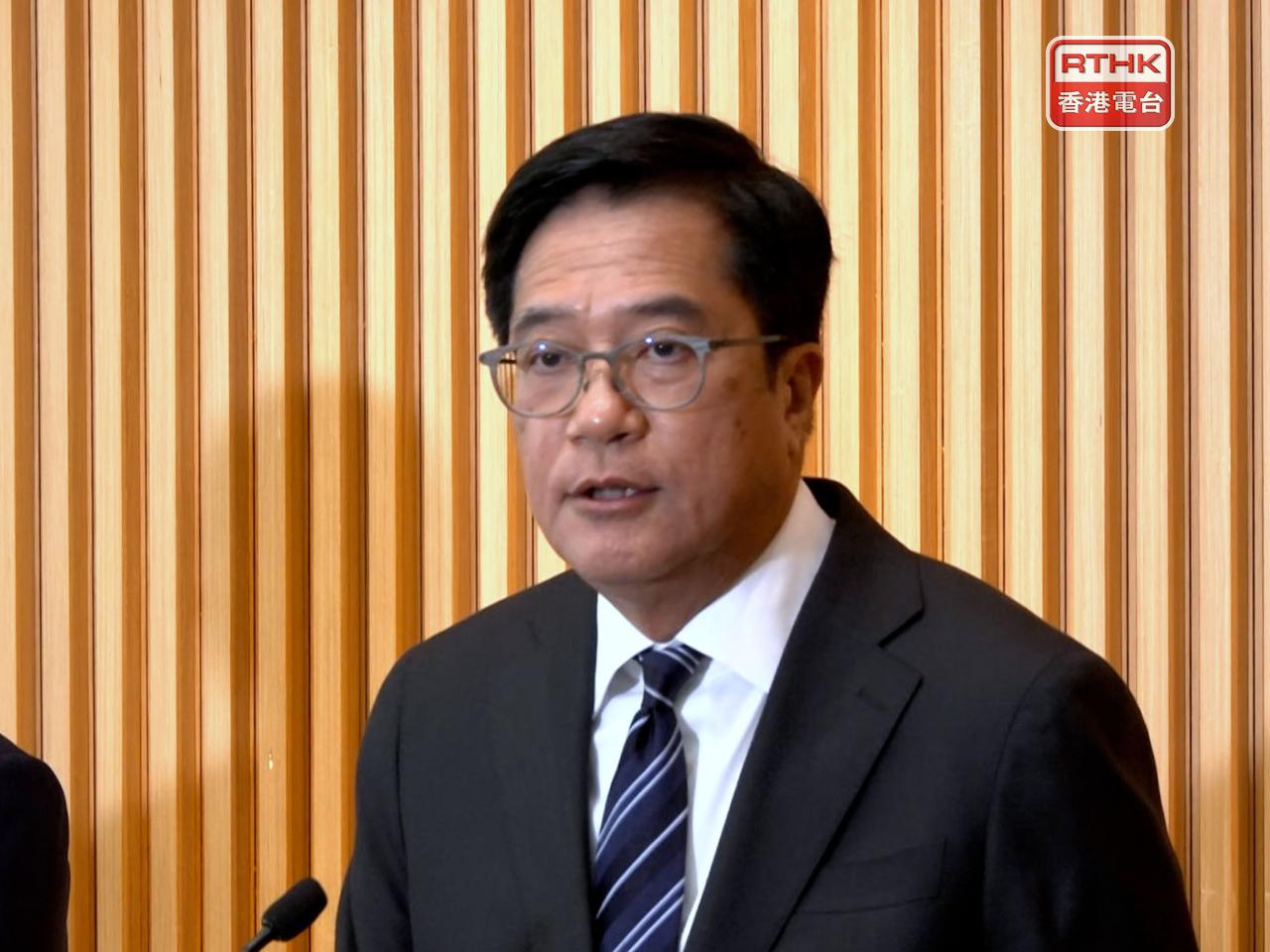 黃偉綸表示，宏志閣共有248個單位，估計總收購成本約10億元。（孔令輝攝）