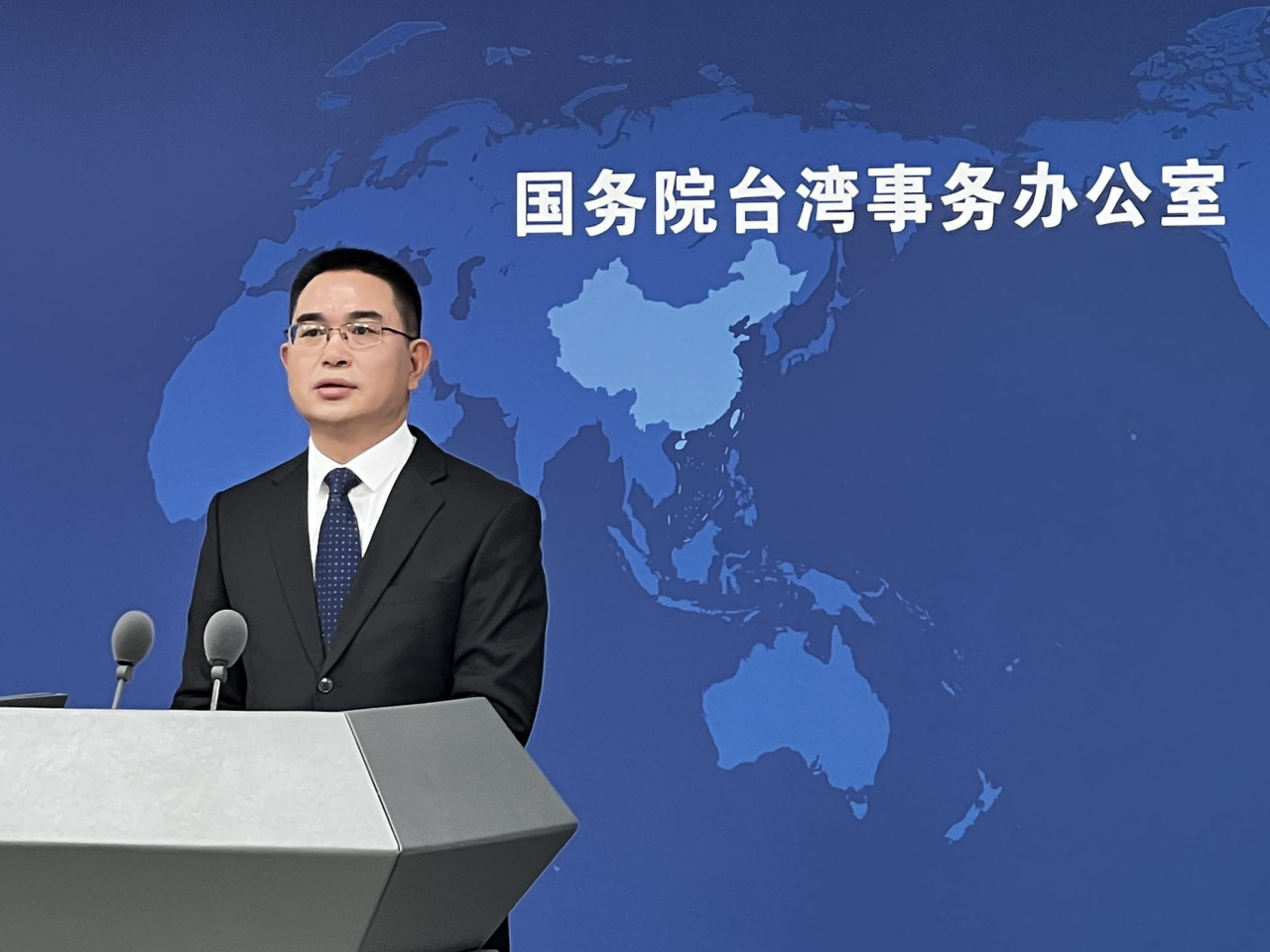 陳斌華強調美方應恪守一個中國原則，立即停止售台武器、停止武裝台灣。（央視資料圖片）