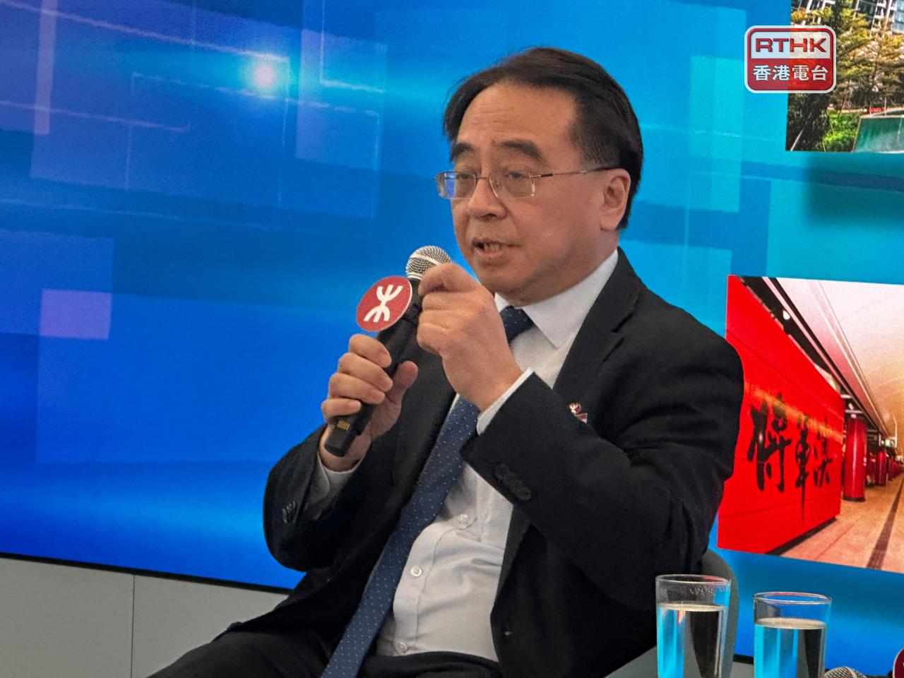 金澤培表示，港鐵未來將繼續扎根香港，同時拓展內地及海外業務。（羅詠暉攝）