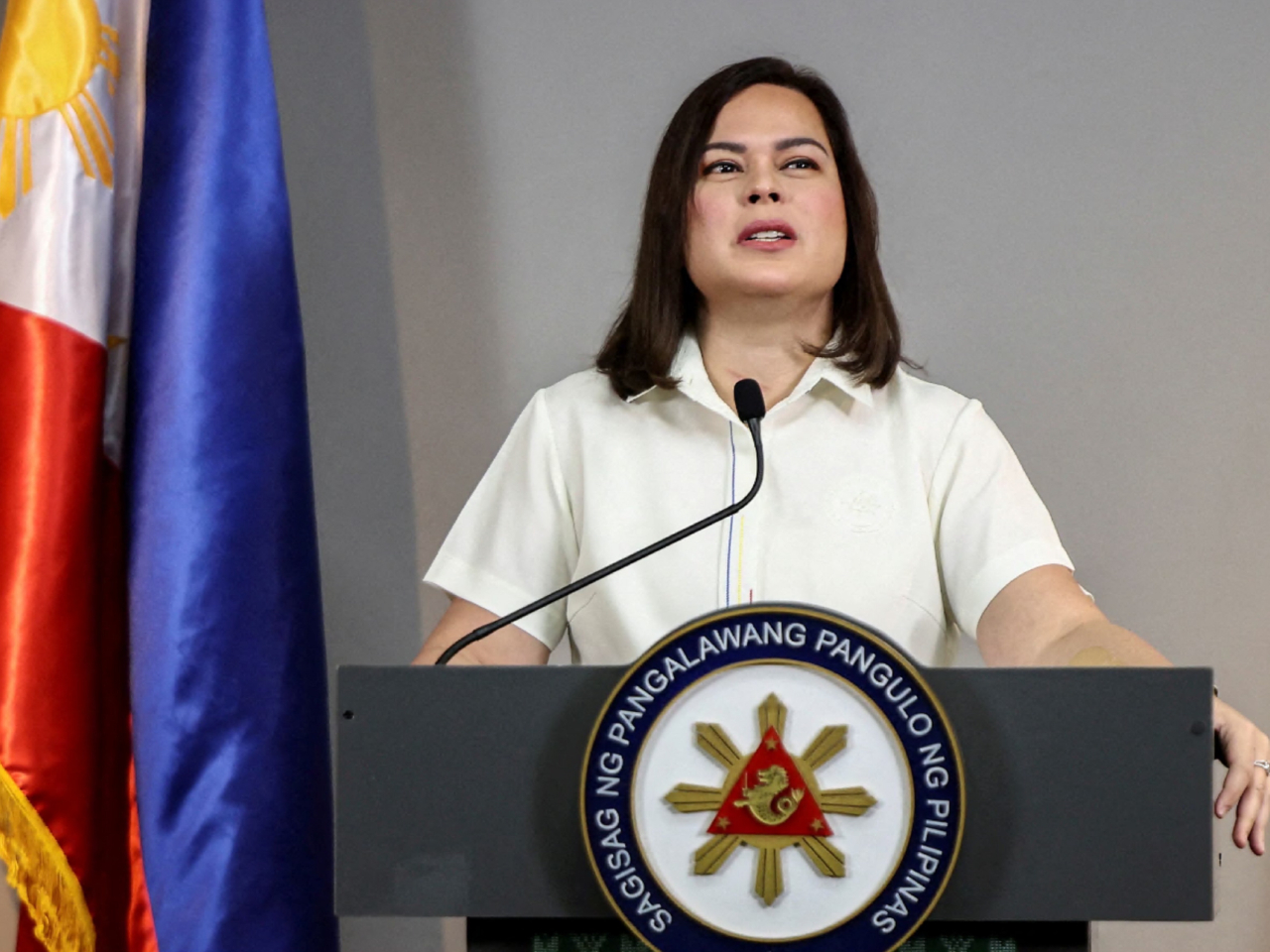 莎拉在今年2月宣布參加2028年菲律賓總統選舉。（路透社資料圖片）