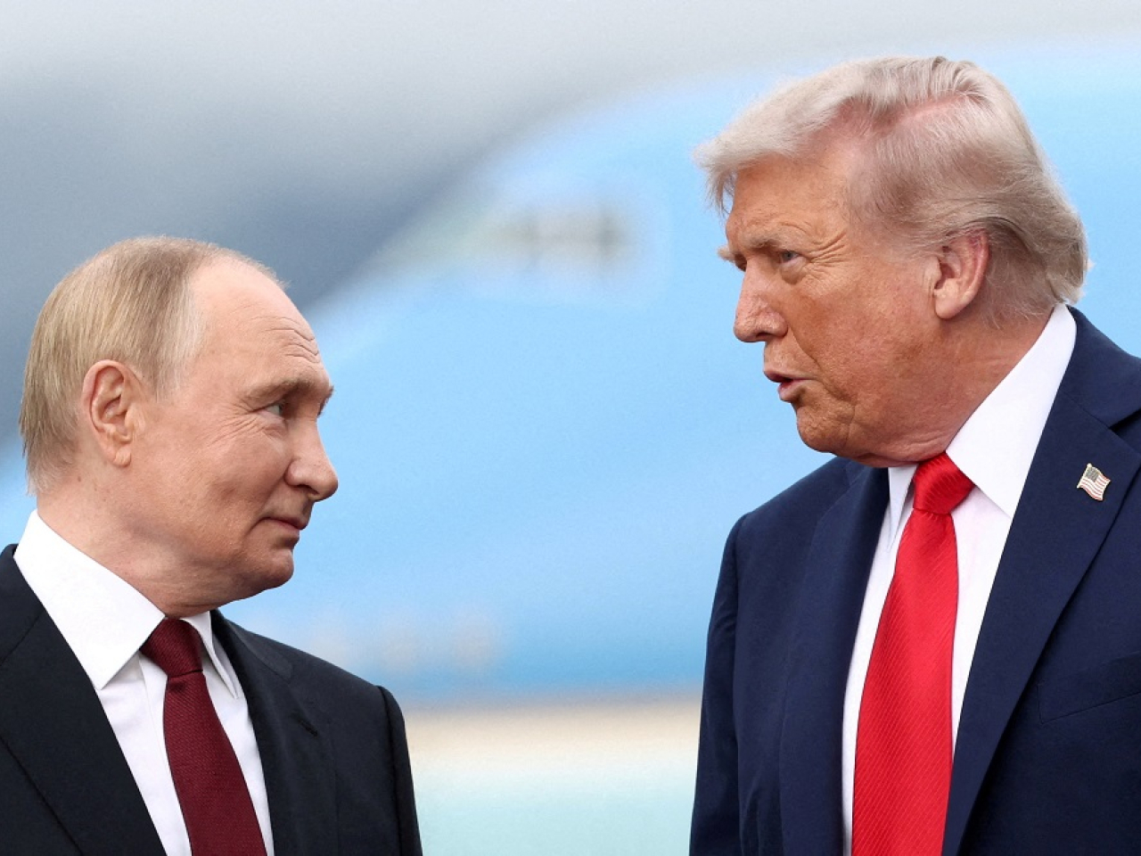 Kremlin aide Yuri Ushakov said the telephone call lasted more than an hour and a half, but gave no details about any of the ideas Mr Putin put to Mr Trump. File photo: Reuters