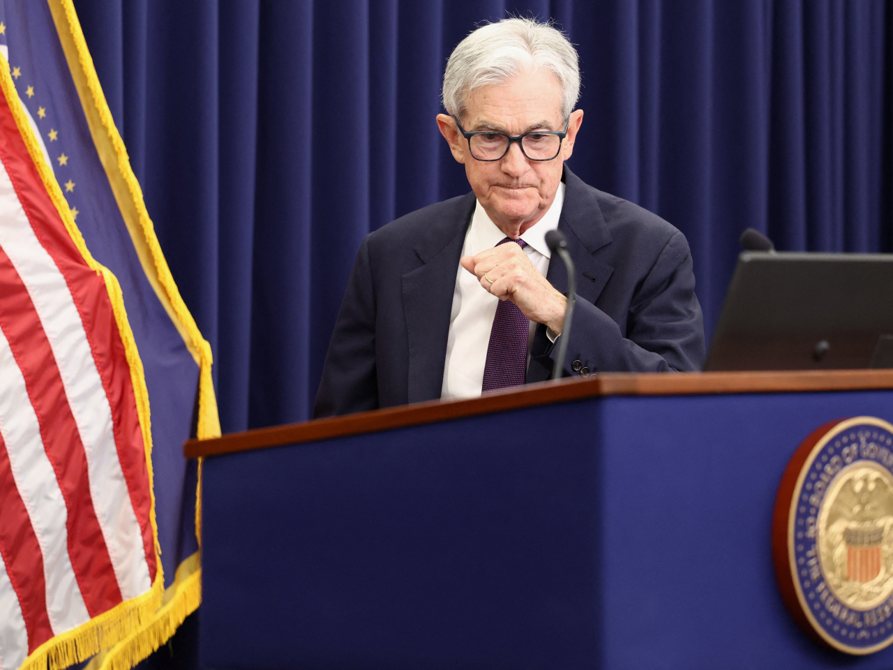 鮑威爾說，在主席任期屆滿後，將繼續擔任理事。（路透社）