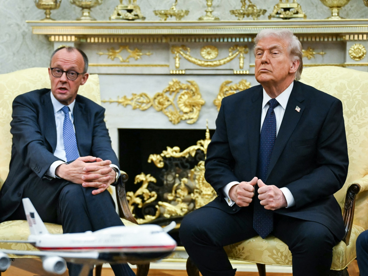 US President Donald Trump is threatening to slash US troop numbers in Germany amid a spat with its leader Friedrich Merz over the Iran war. File photo: AFP