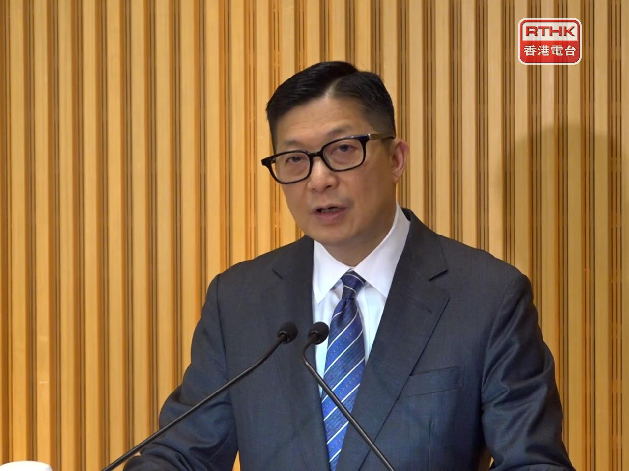 鄧炳強表示，非法入油活動近期有惡化跡象。（陳感恩攝）