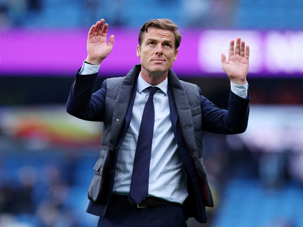 Scott Parker guided the Clarets to a record-breaking season in the 2024/25 campaign, securing Burnley promotion to the Premier League. File photo: Reuters