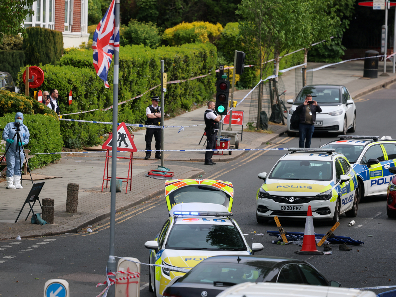 戈爾德斯格林地區早前發生一宗持刀襲擊事件。（路透社資料圖片）