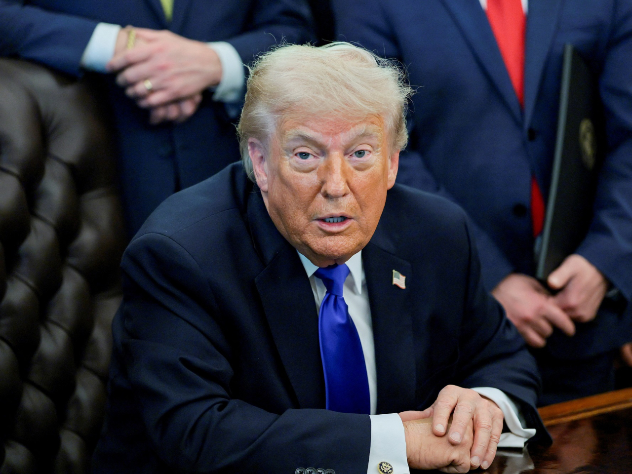 特朗普說，伊朗在近期的戰事中遭受嚴重打擊，這種局勢令談判複雜化。（路透社）