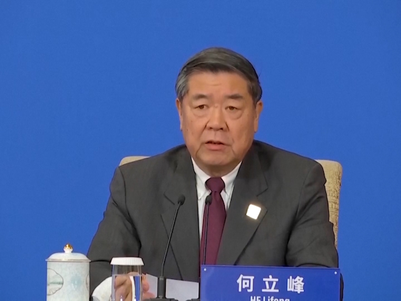 Vice-Premier He Lifeng expressed concern over recent US economic and trade curbs in his call with Treasury Secretary Scott Bessent. File photo: Reuters