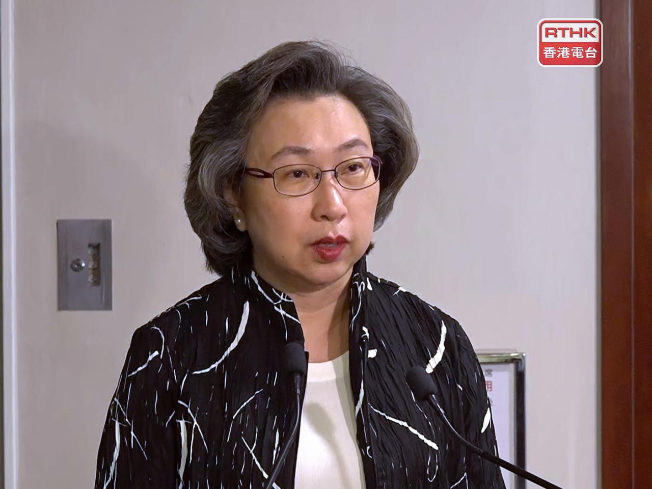 Ingrid Yeung says department heads should report problems that they could not handle to a higher level of government. File photo: RTHK