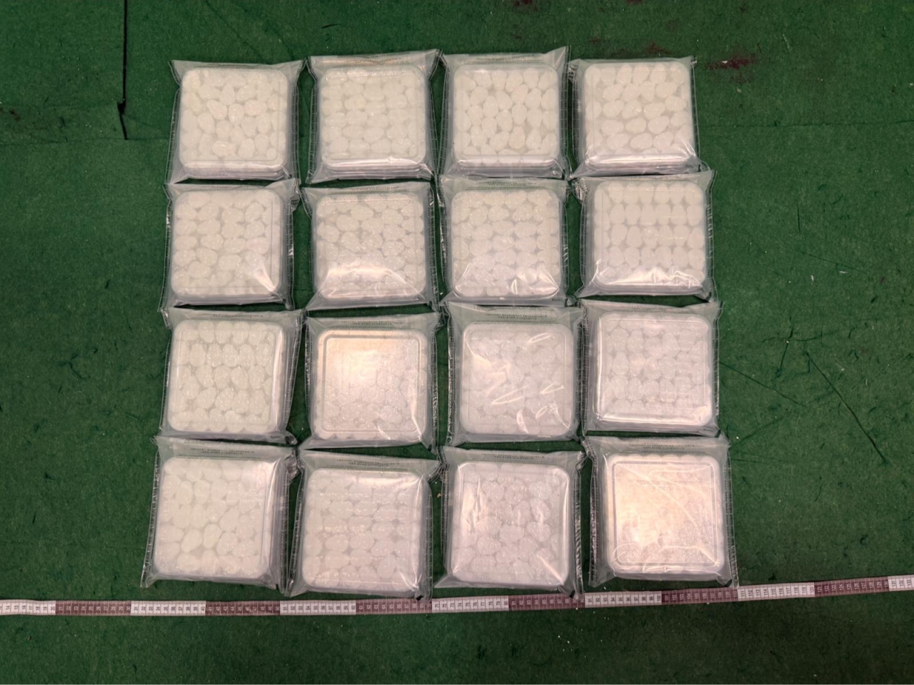 案件中檢獲的懷疑海洛英。（政府新聞處）
