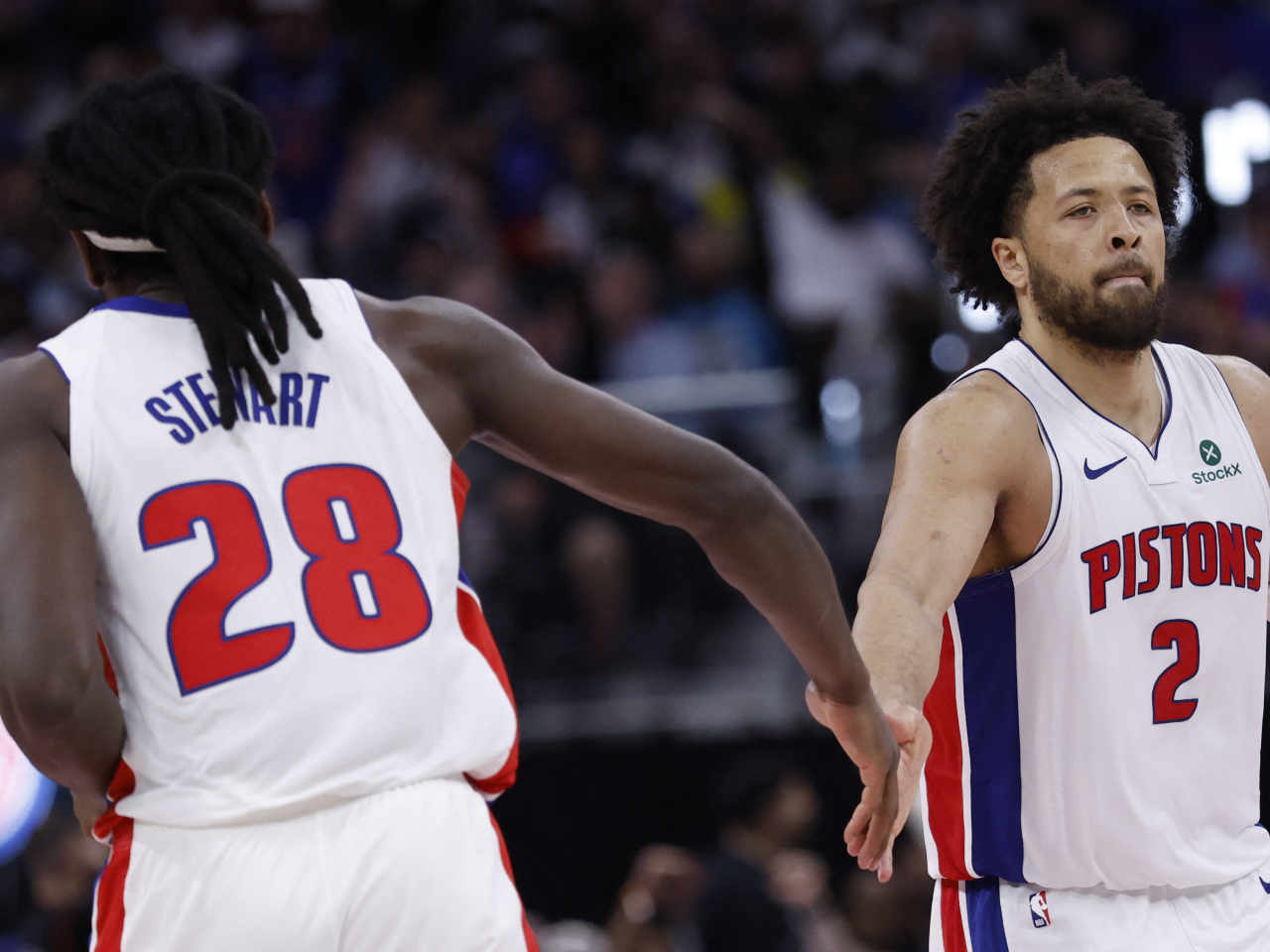 Photo caption: Cade Cunningham, right, led Detroit' with 32 points in a win-or-go-home game seven. Photo: Reuters